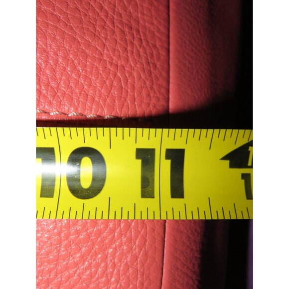 Coach Lexy Shoulder Bag studded Refined pebble Coral leather & matching purse - Picture 13 of 15